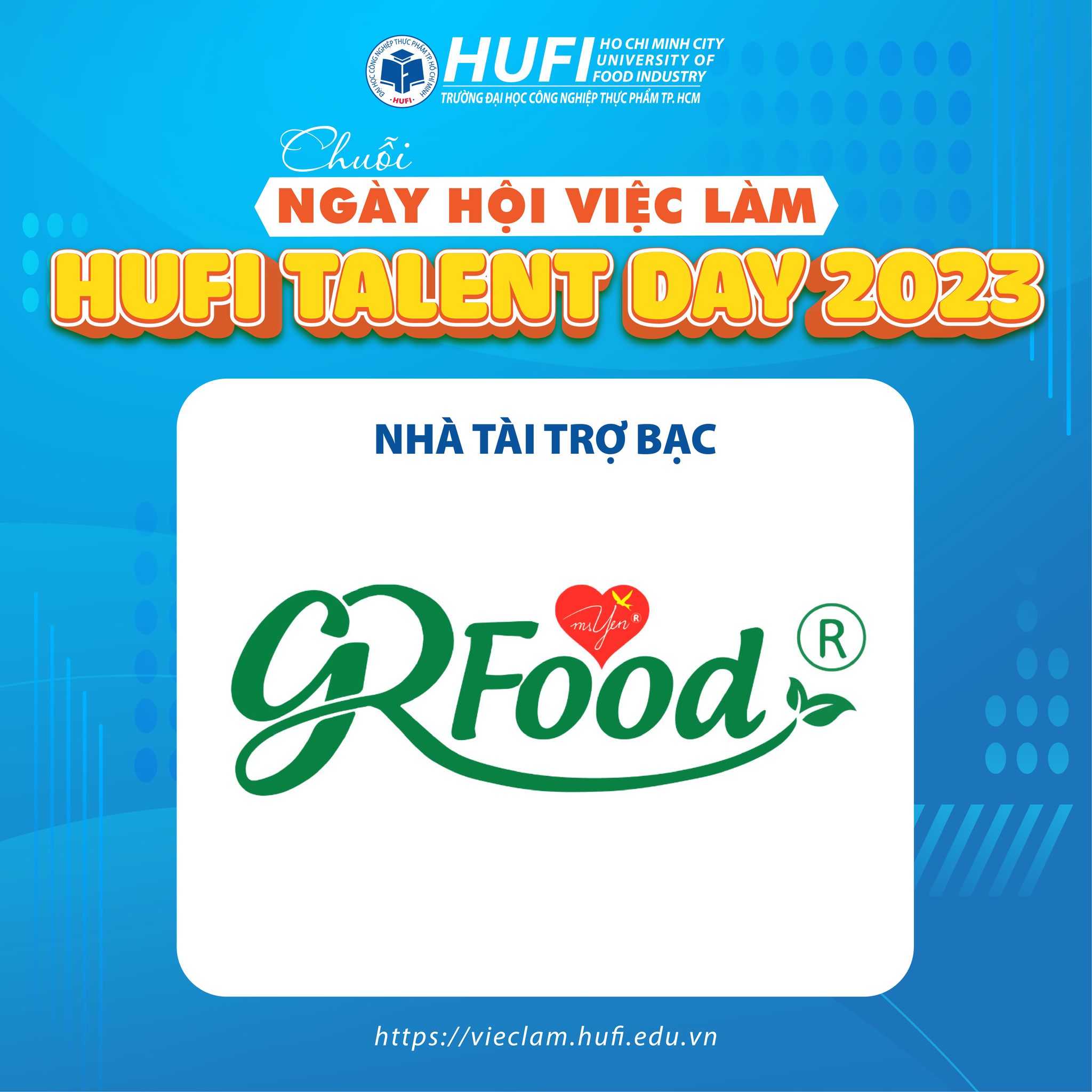 GREEN FOOD - NGUỒN XANH TÀI TRỢ BẠC CHO SỰ KIỆN NGÀY HỘI VIỆC LÀM HUFI TALENT DAY 2023