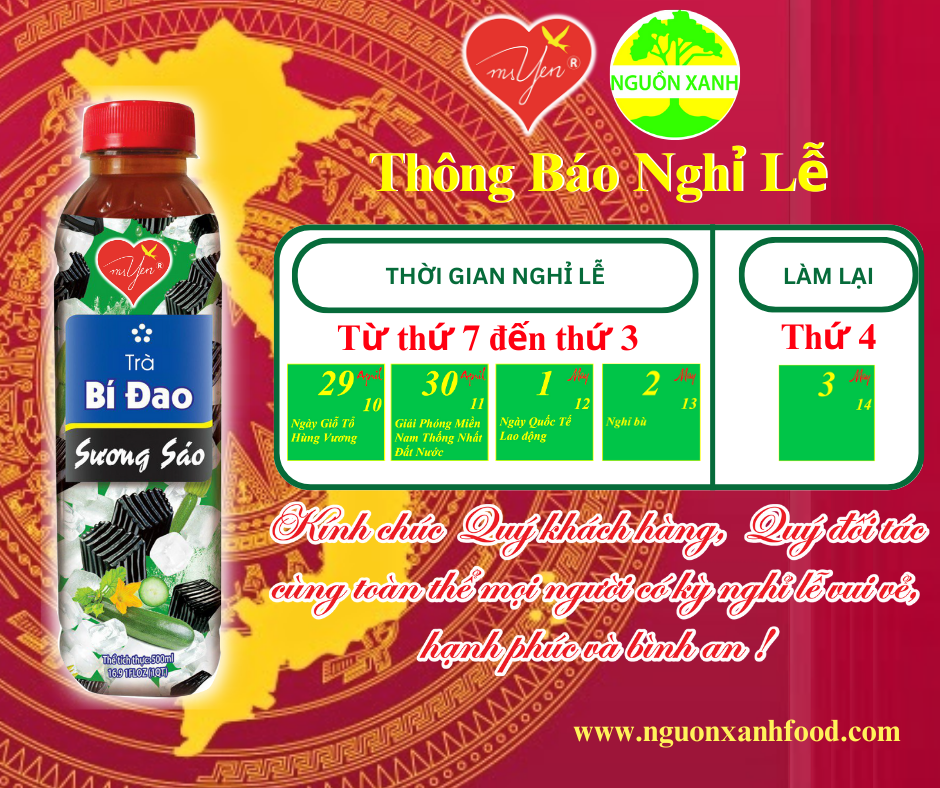 THÔNG BÁO NGHỈ LỄ GIỖ TỔ HÙNG VƯƠNG, NGÀY GIẢI PHÓNG MIỀN NAM VÀ QUỐC TẾ LAO ĐỘNG