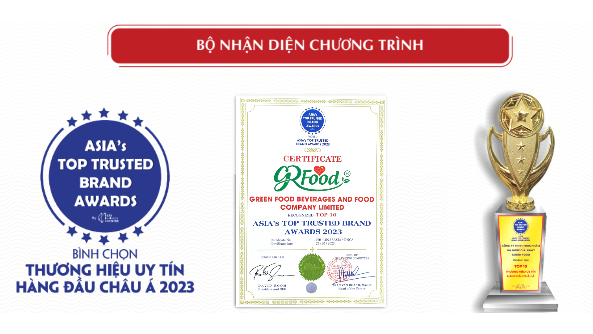 NGUỒN XANH ĐỒNG HÀNH CÙNG GREEN FOOD - TOP 10 THƯƠNG HIỆU UY TÍN HÀNG ĐẦU CHÂU Á