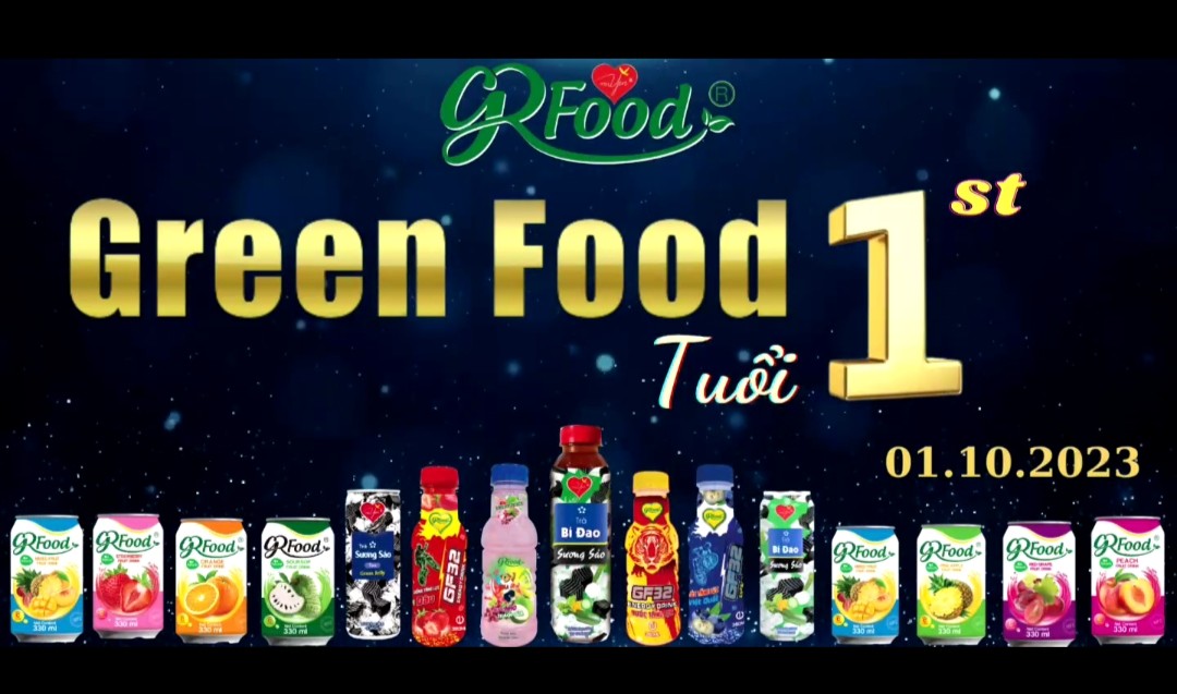 NGUỒN XANH FOOD ĐỒNG HÀNH CÙNG SỰ KIỆN SINH NHẬT CÔNG TY GREEN FOOD TRÒN 1 TUỔI