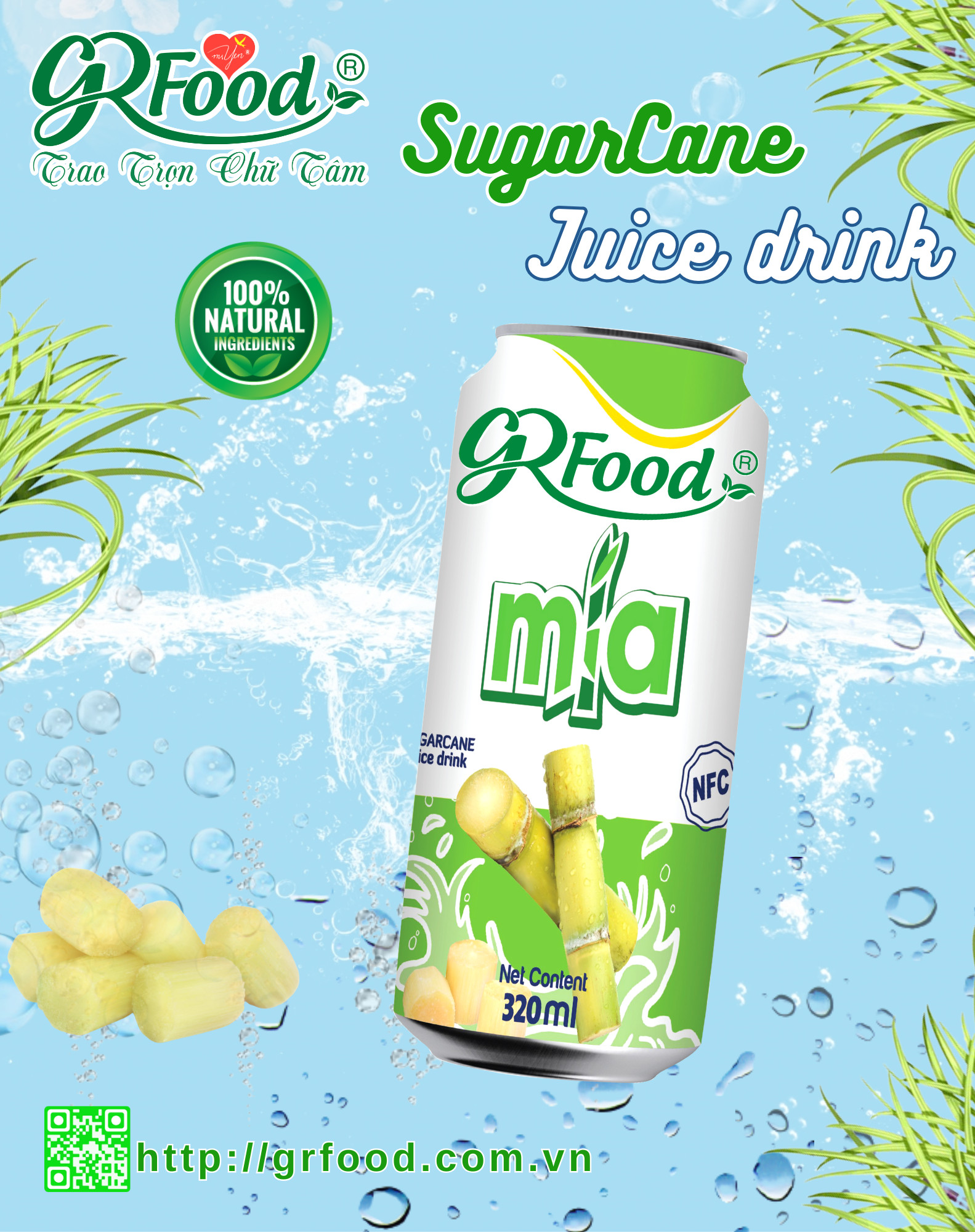 NGUỒN XANH FOOD RA MẮT SẢN PHẨM NƯỚC MÍA ĐÓNG LON