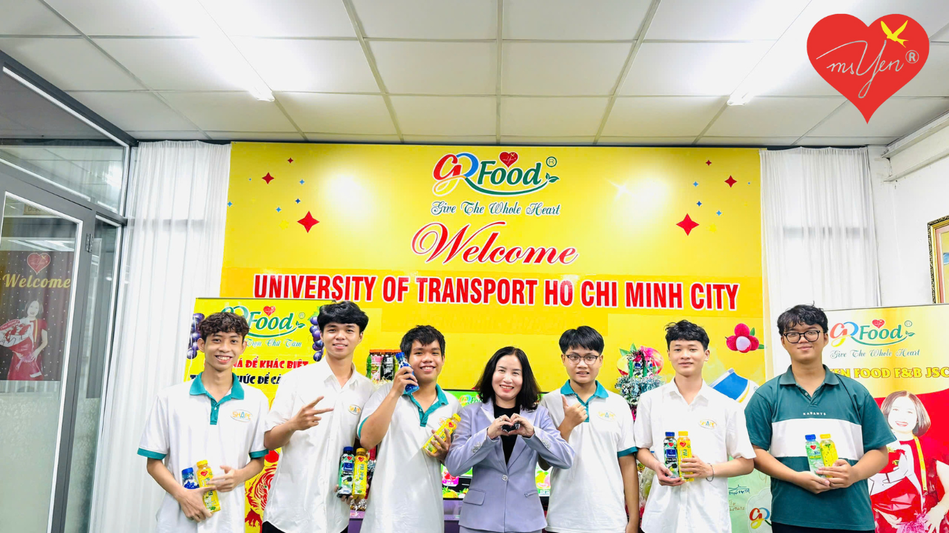 MS YEN VÀ GREEN FOOD ĐÓN TIẾP ĐOÀN THAM QUAN ĐẠI HỌC GIAO THÔNG VẬN TẢI - ĐỢT 4