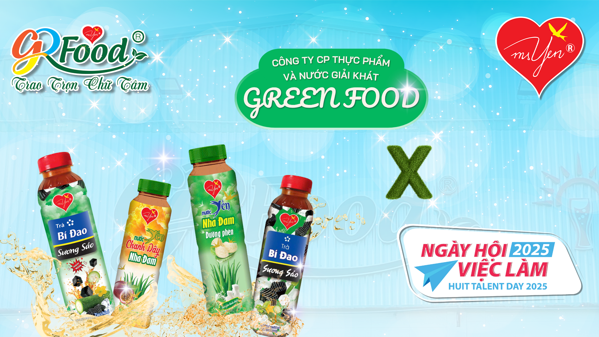 GREEN FOOD ĐỒNG HÀNH CÙNG NGÀY HỘI VIỆC LÀM 2025 – TRƯỜNG ĐẠI HỌC CÔNG THƯƠNG (HUIT) TP. HỒ CHÍ MINH